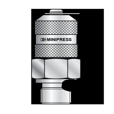 Точка контроля давления M16x2 - Metric(ш) M16X1.5 - мет.колп.с цеп. O-Ring type В (Minipress)