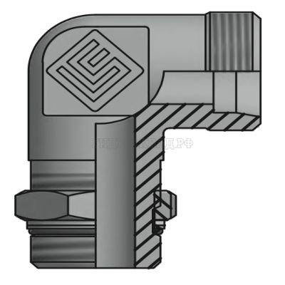 Адаптер ТС 90° P= 8 14x1.5 - BSPP 1/4