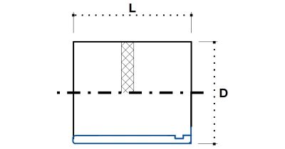 Муфта PTFE (гладкий)