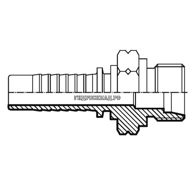 Фитинг DKL-French (ш) 30x1.5 DN=16 PIPE=21.25 (Vitillo SPA)