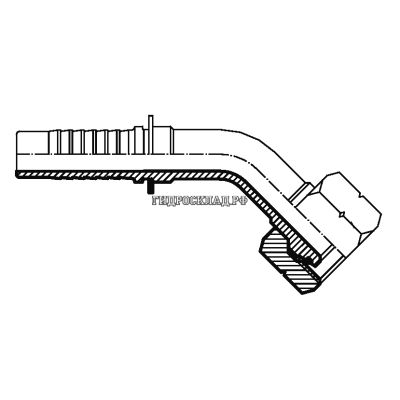 Фитинг DKOL (г) 18x1.5 DN=08 (45°) (Vitillo SPA)