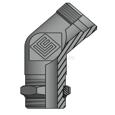 Адаптер ТС 45° P= 8 16x1.5 - Metric 14x1.5 контргайка+o.r. (верт.) (Vitillo SPA)