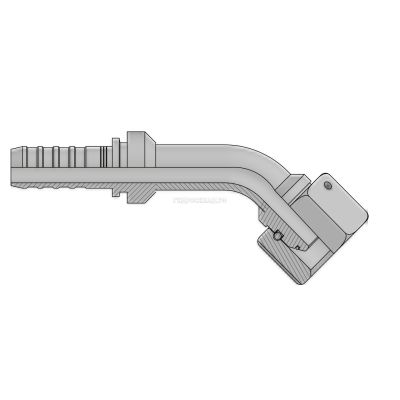 Фитинг BSP (г) 3/4” DN=16 (45°) InterLock (без зачистки) (thrust-wire nut)