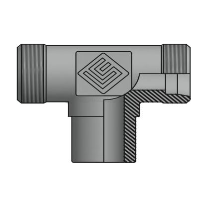 Адаптер ТС тройник P=14 22x1.5 - PIPE P=14 22x1.5 (гориз.) (Vitillo SPA)