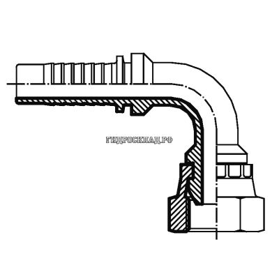 Фитинг DKM (г) 10x1 DN=05 (90°) (Vitillo SPA)