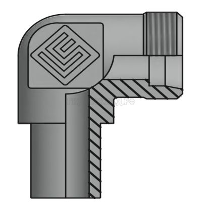 Адаптер ТС 90° P= 6 14x1.5 - PIPE P= 6 14x1.5 (Vitillo SPA)