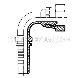 Фитинг DK (г) M20х1.5 DN=08 (90) (Китай)