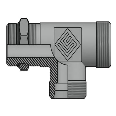 Адаптер ТС тройник P=35 45x2 - Metric 42x2(ш) контргайка+o.r. (верт.) (Vitillo SPA)