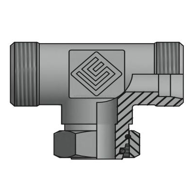 Адаптер ТС тройник P=12 20x1.5 - DKOS(г) 20x1.5 (гориз.) (Vitillo SPA)