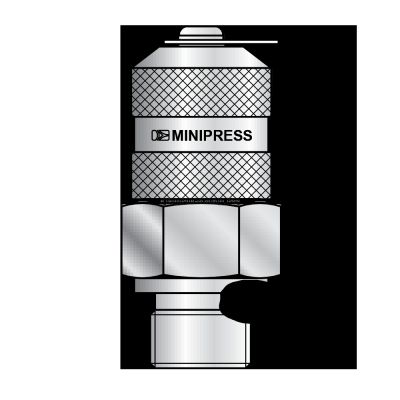 Точка контроля давления M16x2 - Metric(ш) M10x1 - мет.колп.с цеп. O-Ring type С (Minipress)