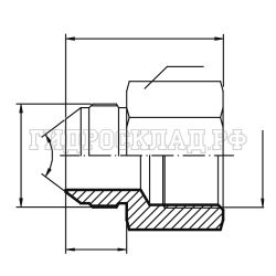 Адаптер  JIC(ш) 1.1/16