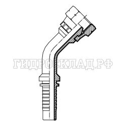 Фитинг DK (г) M10х1 DN=06 (45) (Китай)