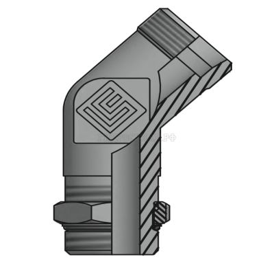 Адаптер ТС 45° P=16 24x1.5 - Metric 22x1.5(ш) контргайка (Vitillo SPA)