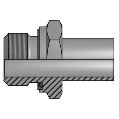 Адаптер PIPE P=18 - Metric 22x1.5 Form E (Vitillo SPA)