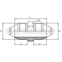 Адаптер  JIC(ш) 1.1/16